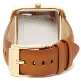 Michael Kors Lake White Dial Brown Leather Strap Watch For Women - MK2584 Authentic Buy Shop Now