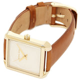 Michael Kors Lake White Dial Brown Leather Strap Watch For Women - MK2584 Authentic Buy Shop Now