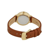 Michael Kors Portia Quartz White Dial Brown Leather Strap Watch For Women - MK2734 Authentic Buy Shop Now