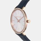 Michael Kors Pyper Analog White Dial Black Leather Strap Watch For Women - MK2804 Authentic Buy Shop Now
