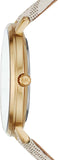 Michael Kors Pyper Quartz Silver Dial White Leather Strap Watch For Women - MK2858 Authentic Buy Shop Now