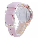 Michael Kors Layton Three-Hand White Dial Pink Leather Strap Watch for Women - MK2909 Authentic Buy Shop Now
