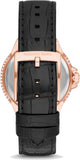 Michael Kors Camille Three-Hand Crystals White Dial Black Leather Strap Watch for Women - MK2962 Authentic Buy Shop Now