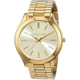 Michael Kors Mini Runway Slim Gold Dial Gold Steel Strap Watch for Women - MK3512 Authentic Buy Shop Now
