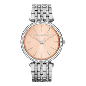 Michael Kors Darci Orange Dial Silver Stainless Steel Strap Watch for Women - MK3218 Authentic Buy Shop Now