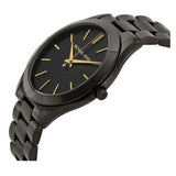 Michael Kors Slim Runway Black Dial Black Stainless Steel Strap Watch for Women - MK3221 Authentic Buy Shop Now