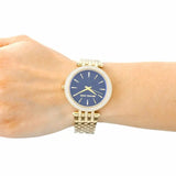 Michael Kors Darci Blue Dial Gold Steel Strap Watch for Women - MK3406 Authentic Buy Shop Now