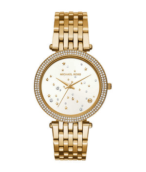 Michael Kors Darci White Dial Gold Steel Strap Watch for Women - MK3727 Authentic Buy Shop Now