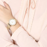 Michael Kors Darci White Dial Gold Steel Strap Watch for Women - MK3727 Authentic Buy Shop Now