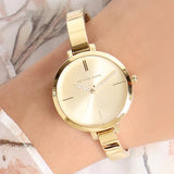 Michael Kors Jaryn Quartz Gold Dial Gold Steel Strap Watch For Women - MK3734 Authentic Buy Shop Now
