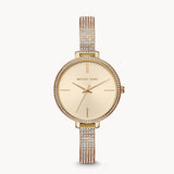 Michael Kors Jaryn Quartz Gold Dial Gold Steel Strap Watch For Women - MK3784 Authentic Buy Shop Now