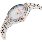 Michael Kors Cinthia Mother of Pearl Dial Two Tone Steel Strap Watch For Women - MK3831 Authentic Buy Shop Now