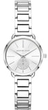 Michael Kors Portia Quartz Silver Dial Silver Steel Strap Watch For Women - MK3837 Authentic Buy Shop Now