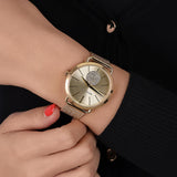 Michael Kors Portia Gold Dial Gold Mesh Bracelet Watch for Women - MK3844 Authentic Buy Shop Now