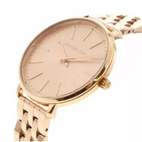 Michael Kors Pyper Three-Hand Rose Gold Dial Rose Gold Steel Strap Watch For Women - MK3897 Authentic Buy Shop Now
