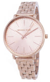 Michael Kors Pyper Three-Hand Rose Gold Dial Rose Gold Steel Strap Watch For Women - MK3897 Authentic Buy Shop Now
