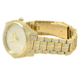 Michael Kors Lauryn Crystals Gold Dial Gold Steel Strap Watch For Women - MK3930 Authentic Buy Shop Now