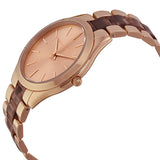 Michael Kors Slim Runway Rose Gold Dial Two Tone Steel Strap Watch for Women - MK4294 Authentic Buy Shop Now