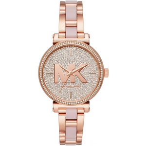 Michael Kors Sofie Quartz Crystals Crystals Rose Gold Dial Rose Gold Steel Strap Watch For Women - MK4336 Authentic Buy Shop Now