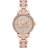 Michael Kors Sofie Quartz Crystals Crystals Rose Gold Dial Rose Gold Steel Strap Watch For Women - MK4336 Authentic Buy Shop Now