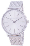 Michael Kors Pyper Quartz White Dial Silver Mesh Strap Watch for Women - MK4338 Authentic Buy Shop Now