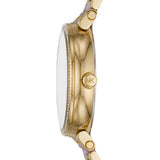 Michael Kors Sofie Crystals Mother of Pearl Pink Dial Two Tone Steel Strap Watch For Women - MK4344 Authentic Buy Shop Now