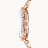 Michael Kors Darci Quartz Rose Gold Dial Rose Gold Steel Strap Watch For Women - MK4514 Authentic Buy Shop Now