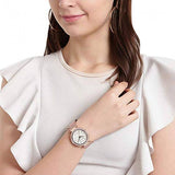 Michael Kors Darci Quartz Mother of Pearl White Dial Rose Gold Mesh Bracelet Watch For Women - MK4519 Authentic Buy Shop Now