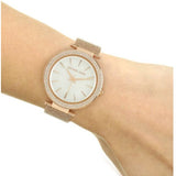 Michael Kors Darci Quartz Mother of Pearl White Dial Rose Gold Mesh Bracelet Watch For Women - MK4519 Authentic Buy Shop Now