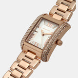 Michael Kors Emery Three-Hand Crystals Silver Dial Rose Gold Steel Strap Watch for Women - MK4641 Authentic Buy Shop Now