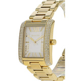 Michael Kors Emery Three-Hand Crystals Silver Dial Gold Steel Strap Watch for Women - MK4643 Authentic Buy Shop Now
