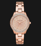 Michael Kors Liliane Three Hand Rose Gold Dial Rose Gold Steel Strap Watch For Women - MK4651 Authentic Buy Shop Now