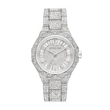 Michael Kors Raquel Three Hand Crystals Silver Dial Silver Steel Strap Watch For Women - MK4691 Authentic Buy Shop Now