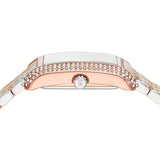 Michael Kors Emery Three-Hand White Dial Two Tone Steel Strap Watch for Women - MK4744 Authentic Buy Shop Now