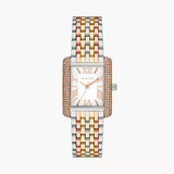 Michael Kors Emery Three-Hand White Dial Two Tone Steel Strap Watch for Women - MK4744 Authentic Buy Shop Now