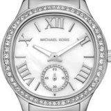 Michael Kors Sage Three-Hand White Dial Silver Steel Strap Watch for Women - MK4807 Authentic Buy Shop Now