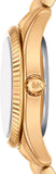 Michael Kors Lexington Three Hand Blue Dial Gold Steel Strap Watch for Women - MK4813 Authentic Buy Shop Now