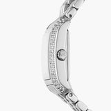 Michael Kors Emery Pave Double Wrap White Dial Silver Steel Strap Watch for Women - MK4834 Authentic Buy Shop Now