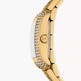 Michael Kors Emery Analog Crystals White Dial Gold Steel Strap Watch for Women - MK4835 Authentic Buy Shop Now