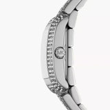 Michael Kors Emery Pave Double Wrap Crystals White Dial Silver Steel Strap Watch for Women - MK4836 Authentic Buy Shop Now