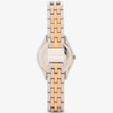 Michael Kors Harlowe Three-Hand Mother of Pearl White Dial Tri Tone Steel Strap Watch for Women - MK4846 Authentic Buy Shop Now