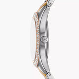 Michael Kors Harlowe Three-Hand Mother of Pearl White Dial Tri Tone Steel Strap Watch for Women - MK4846 Authentic Buy Shop Now