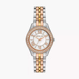 Michael Kors Harlowe Three-Hand Mother of Pearl White Dial Tri Tone Steel Strap Watch for Women - MK4846 Authentic Buy Shop Now