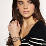 Michael Kors Runway Rose Gold Dial Rose Gold Steel Strap Watch for Women - MK5128 Authentic Buy Shop Now