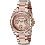Michael Kors Blair Rose Gold Dial Rose Gold Steel Strap Watch for Women - MK5613 Authentic Buy Shop Now