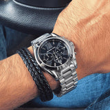 Michael Kors Bradshaw Black Dial Silver Steel Strap Watch for Men - MK5705 Authentic Buy Shop Now