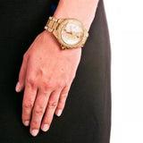 Michael Kors Camille Diamonds Gold Dial Gold Steel Strap Watch for Women - MK5720 Authentic Buy Shop Now