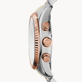 Michael Kors Lexington Chronograph Silver Dial Two Tone Steel Strap Watch for Women - MK5735 Authentic Buy Shop Now