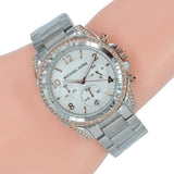 Michael Kors Blair Chronograph Silver Dial Silver Steel Strap Watch for Women - MK5459 Authentic Buy Shop Now