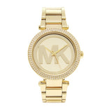 Michael Kors Parker Diamonds Gold Dial Gold Steel Strap Watch for Women - MK5784 Authentic Buy Shop Now